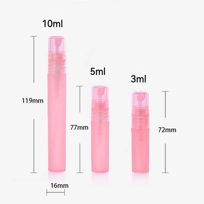 3ML 5ML & 10ML প্লাস্টিকের পারফিউম স্প্রেয়ার পেন মেট রঙের সমাপ্তি সহ পারফিউমের জন্য খালি পাত্রে