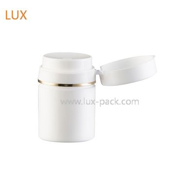 50ml 100ml কসমেটিক প্যাকেজিংয়ের জন্য ক্লিয়ার এয়ারলেস পাম্প বোতল