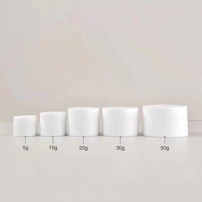 কসমেটিক পণ্যের জন্য কাস্টম প্লাস্টিক পিপি ক্রিম জার ৫ গ্রাম থেকে ৫০ গ্রাম