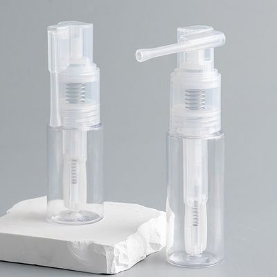 মেস-ফ্রি অ্যাপ্লিকেশনের জন্য 14ml 18ml 25ml 35ml 50ml 60ml আকারে পাউডার স্প্রে পাম্প হেড সহ পাইকারি প্লাস্টিক PET বোতল