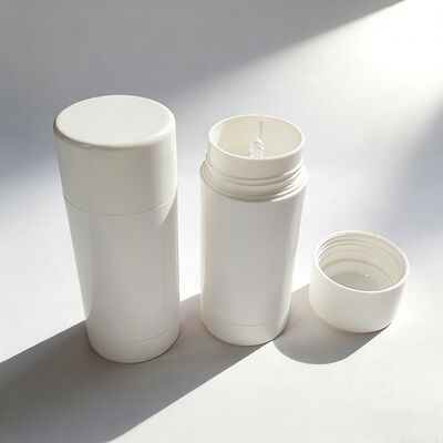 পাইকারি 30g 50g 75g 100g পিপি কসমেটিক গ্রেড খালি ডিওডোর্যান্ট স্টিক টিউব কাস্টমাইজড সিলেক্সক্রিন প্রিন্ট সহ