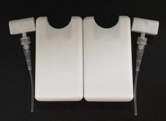 সাদা রঙের পারফিউম পাম্প স্প্রেয়ার 20 মিলি প্লাস্টিকের ক্রেডিট কার্ড স্প্রে বোতল