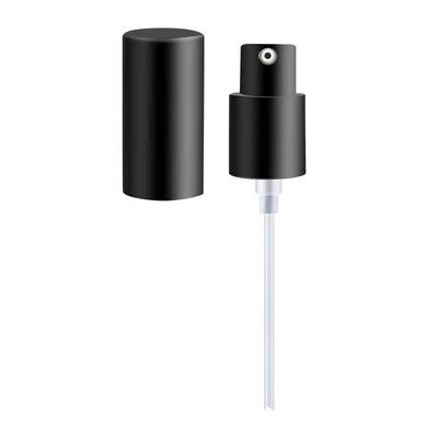 24/28 মিমি নন স্পিল ক্রিম পাম্প, কসমেটিক বোতলগুলির জন্য সম্পূর্ণ সুরক্ষা ক্যাপ সহ