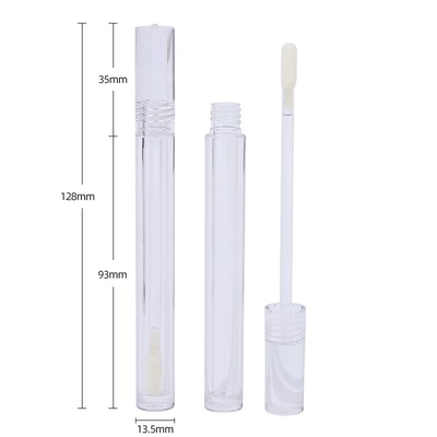 সহজ বন্ধ টাইপ স্ক্রু ক্যাপ স্লিম 4.5ml কাস্টমাইজযোগ্য লোগো সহ প্লাস্টিকের ঠোঁট গ্লেজ টিউব