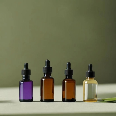 কাস্টমাইজড খালি 10ML 30ML 50ML 100ML 500ML প্রয়োজনীয় গ্লাস বোতল