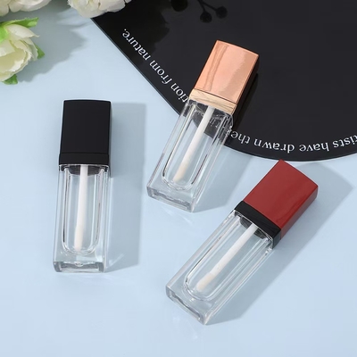 লিপ গ্লস টিউব আইটেম নাম 3.5ML বর্গাকার আকৃতির কাস্টমাইজড রঙ এবং লোগো সহ খালি স্টিক