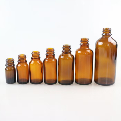 10ml থেকে 100ml এসেন্সিয়াল তেলের জন্য অ্যাম্বার গ্লাসের বোতল