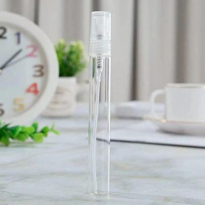 প্লাস্টিকের স্প্রেয়ার সহ 2ML 3ML 5ML & 10ML খালি গ্লাস পারফিউম স্প্রে নমুনা ধারক