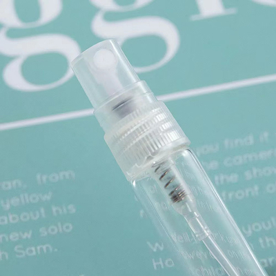 প্লাস্টিকের স্প্রেয়ার সহ 2ML 3ML 5ML & 10ML খালি গ্লাস পারফিউম স্প্রে নমুনা ধারক