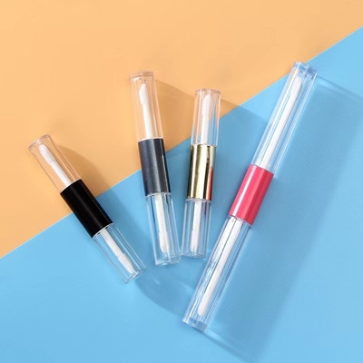 খালি ঠোঁট গ্লস টিউব জন্য কাস্টমাইজড 1ml 1.5ml & 2.5ml ডাবল হেড পাত্রে