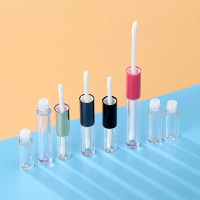 খালি ঠোঁট গ্লস টিউব জন্য কাস্টমাইজড 1ml 1.5ml & 2.5ml ডাবল হেড পাত্রে