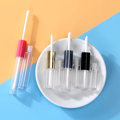 খালি ঠোঁট গ্লস টিউব জন্য কাস্টমাইজড 1ml 1.5ml & 2.5ml ডাবল হেড পাত্রে