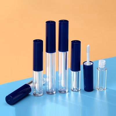 1ML 1.5ML 2.5ML গোলাকার খালি ঠোঁট গ্লস টিউব প্লাস্টিকের উপাদান
