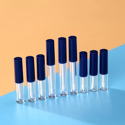 1ML 1.5ML 2.5ML গোলাকার খালি ঠোঁট গ্লস টিউব প্লাস্টিকের উপাদান
