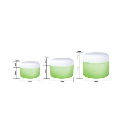 কাস্টম প্লাস্টিক পিপি ক্রিম জার 50g 100g 200g ধারণক্ষমতা