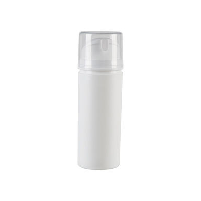 কাস্টমাইজড প্রিন্টিং কসমেটিক প্যাকেজিংয়ের জন্য প্লাগ এবং ওভার ক্যাপ সহ পাইকারি স্কয়ার পিপি এয়ারলেস বোতল