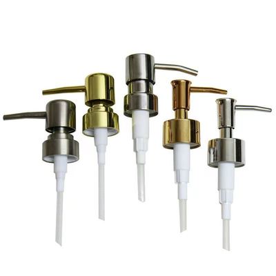 28/410 Stainless Steel Shell Plastic Lotion Pump for Corrosion Resistant Dispensing of Liquid Products