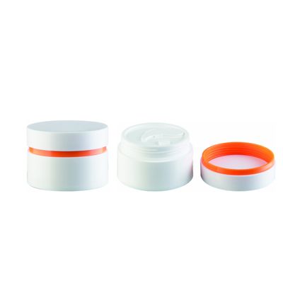 120G 200G PP Plastic Cream Jar Empty Cream Container with Rabbler for Customized Colors