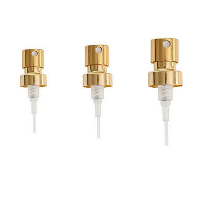 15MM 20MM ইলেক্ট্রোপ্লেটেড অ্যালুমিনিয়াম ফাইন মিস্ট স্প্রেয়ার পাম্প যা ব্যক্তিগত যত্নের জন্য সঠিক ডোজ নিয়ন্ত্রণ করে