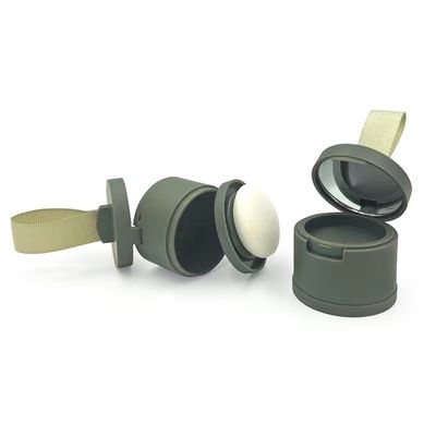 কাস্টমাইজড রঙের হেয়ারলাইন ফিনিস এবং আয়না সহ 4 জি আকারের এবিএস উপাদান পাউডার কেস