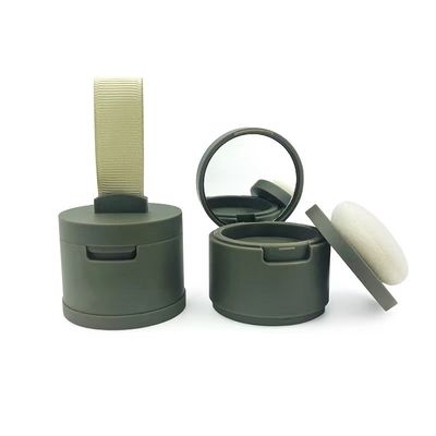 কাস্টমাইজড রঙের হেয়ারলাইন ফিনিস এবং আয়না সহ 4 জি আকারের এবিএস উপাদান পাউডার কেস