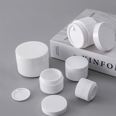 সিল্ক স্ক্রিন প্রিন্টিং সহ 5g 10g 15g 30g 50g ডাবল ওয়াল পিপি প্লাস্টিক রিফিলযোগ্য পার্সোনাল কেয়ার কসমেটিক ক্রিম জার
