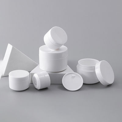 সিল্ক স্ক্রিন প্রিন্টিং সহ 5g 10g 15g 30g 50g ডাবল ওয়াল পিপি প্লাস্টিক রিফিলযোগ্য পার্সোনাল কেয়ার কসমেটিক ক্রিম জার
