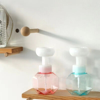 ফেনা সাবান এবং ক্লিনার ডিসপেন্সারের জন্য 300ml ফুলের আকারের বিড়ালের পাঞ্জার ফোম পাম্প বোতল