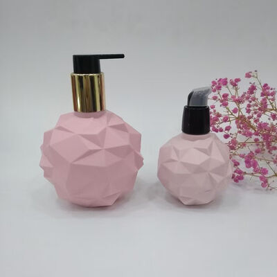 120/300ML Diamond-Cut Cosmetic Sprayer Bottle with Food-Grade Plastic for Skin Care Lotion Container